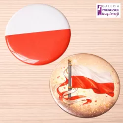 Polska - przypinka 56 mm