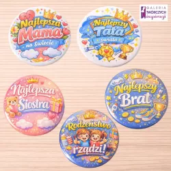 Rodzina - przypinka 56 mm