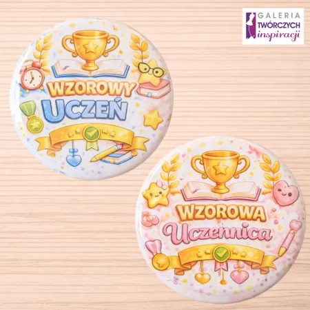 Uczeń - przypinka 56 mm