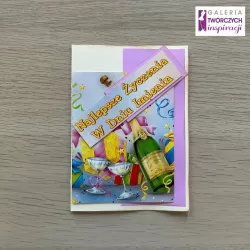 Kartka imieninowa „Najlepsze Życzenia” – 10,5 x 15 cm