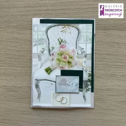 Kartka ślubna „Kochamy Cię” - 15 na 10,5 cm