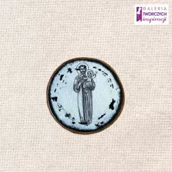 Ozdoba drewniana ,,św. Józef'' - 8,5 x 8,5 cm