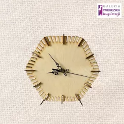 Drewniany zegar - 21 x 26