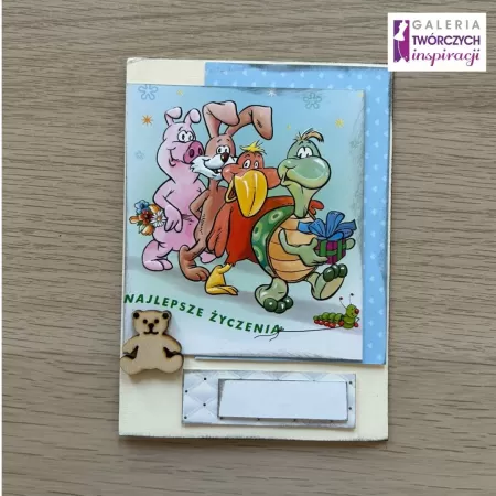 Kartka urodzinowa „Najlepsze Życzenia” – 10,5 x 15 cm