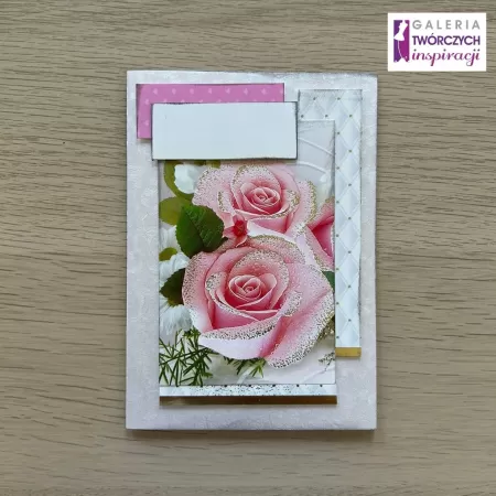 Kartka okolicznościowa z różami – 10,5 x 15 cm