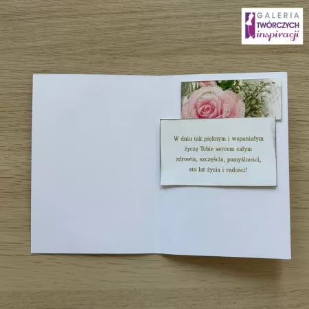 Kartka okolicznościowa z różami – 10,5 x 15 cm