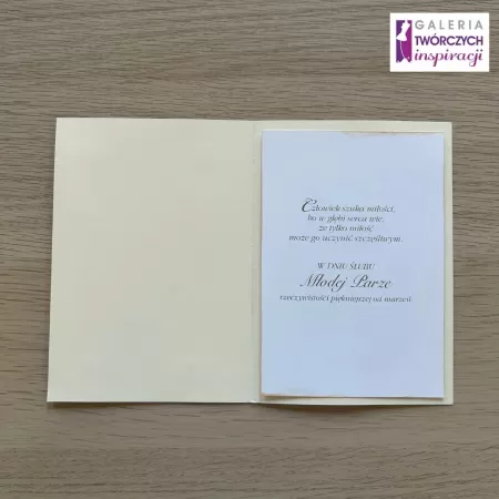 Kartka ślubna „Samych szczęśliwych chwil” - 15 na 10,5 cm