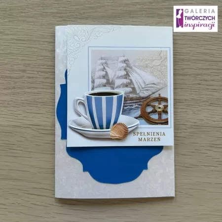 Kartka okolicznościowa „Spełnienia marzeń” - 15 na 10,5 cm