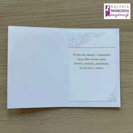 Kartka okolicznościowa „Spełnienia marzeń” - 15 na 10,5 cm