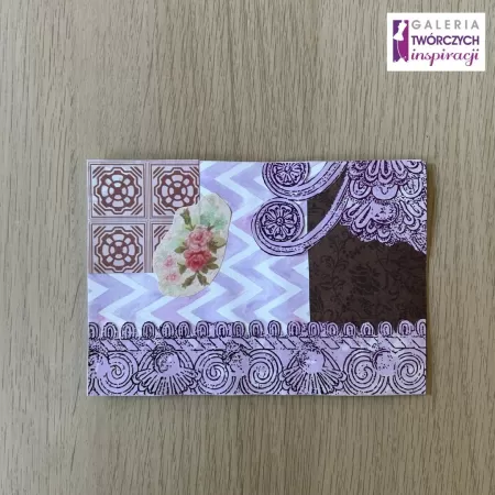 Kartka okolicznościowa „Koronkowa kompozycja” - 10,5 x 15 cm